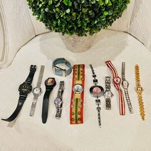 AP4-Vintage ELEVEN Watch Bundle-Anne Klein, Timex, Cote D'azur,Geneva